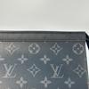 [Б/У] Louis Vuitton Pochette Voyage MM 'Черный холст Monogram Eclipse' - Отличное состояние #M51EBD