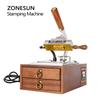 ZONESUN WT-90XT Wooden stamp Digital PVC Card Book Leather Paper Wood Custom Logo Embossing Hot Foil Stamping Machine