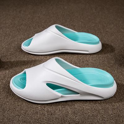 Мужские всесезонные новые простые и легкие EVA прочные мягкие сплошные подошвы для улицы/дома домашние тапочки для ходьбы по дерьму