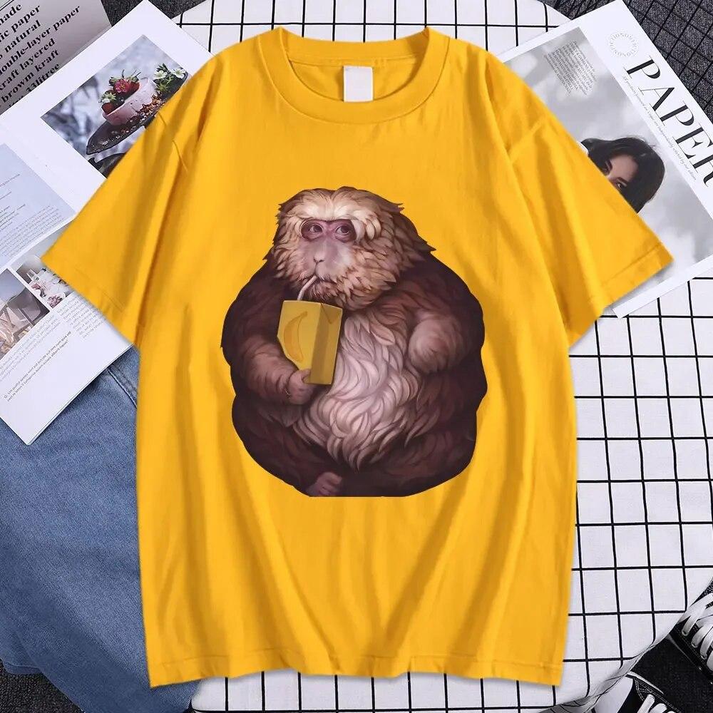 Забавная футболка с графическим принтом Zoon XingXing Monkey, летние хлопковые футболки с короткими рукавами, одежда унисекс с круглым вырезом, крутая футболка большого размера