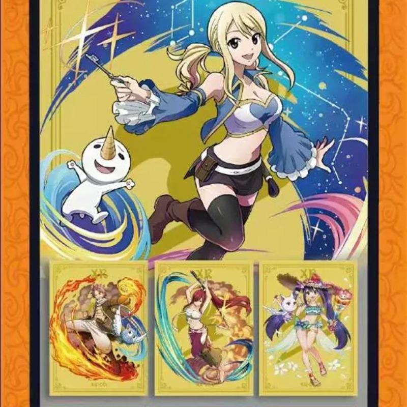 HUIKA Fairy Tail Collection Cards Anime Natsu Erza Scarlet Flash SSP EX Cards Kids Doujin Toys and Hobbies Gifts