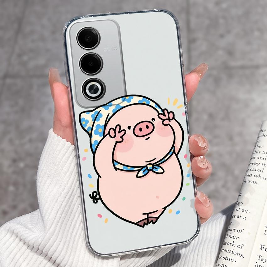 Роскошный противоударный чехол для телефона Oppo A3 A5 A1 Pro A3x AX5 AX5s A7 A8 Ace2 с милыми цветочными узорами, прозрачная защита из ТПУ, задняя крышка для корпуса Oppo