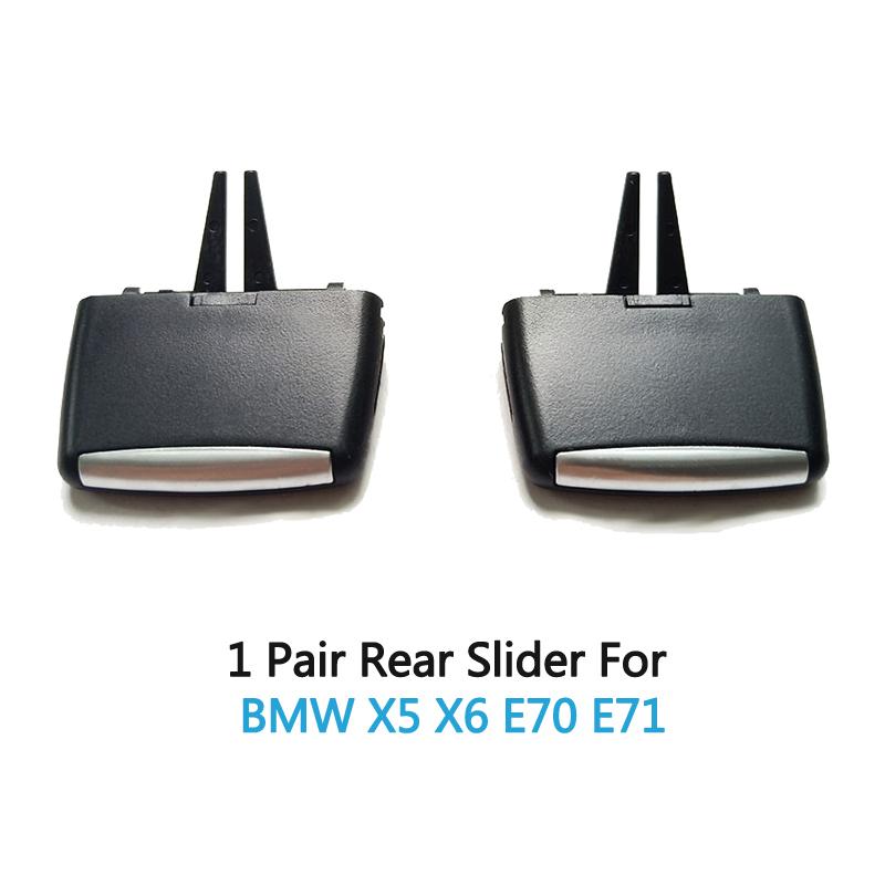 LHD RHD Car Rear Fresh Air Conditioning AC Vent Grille Outlet Cover ForBMW X5 X6 E70 E71 E72