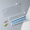 10Pcs Simple Transparent PE Zipper Pencil Bag Student Portable Temporary Stationery Organizer Festival Activities Gift Packaging