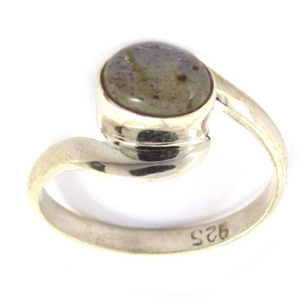 Серебряное кольцо с лабрадоритом 'Fusion'