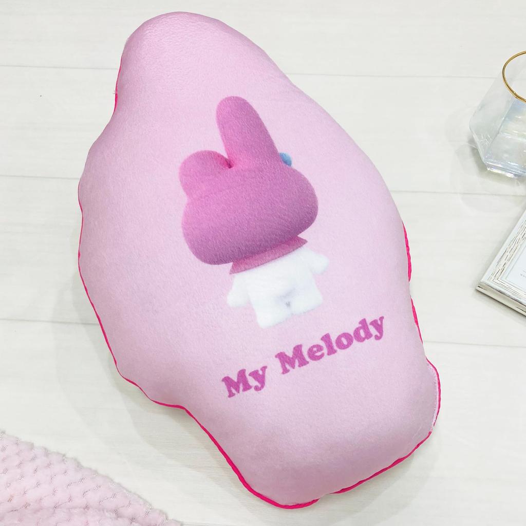 MORIPiLO Sanrio Characters My Melody Cushion Hugging Pillow Microfiber Fabric Plush Toy Nap Pillow 30x40x10cm Pink by Morishita Pillows Die-Cut -