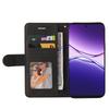For Oppo A5 Energy 5G (China)/Oppo A5 Pro 4G (Global) Leather Phone Case Stand Wallet with Bi-colour Splicing Design