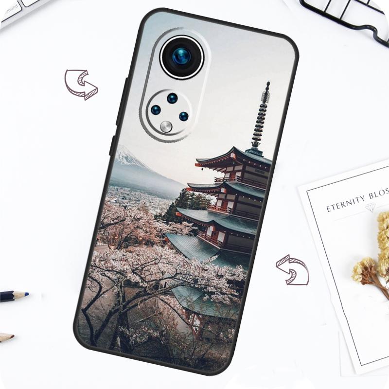 Японский храм Киото Чехол для Honor Magic 7 Pro 5 6 Lite Honor 200 Pro 50 70 90 X8b X9a X8a X8 X9 X9c X9b