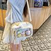Cute Japanese Mori Girl Anime Multifunctional Backpack with Cookie Button and Crossbody Option