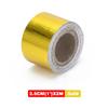 A Gold 2'' Thermal Exhaust Tape Air Intake Heat Insulation Shield Wrap Reflective Heat Barrier Self Adhesive Engine 2 Inch 5/10M