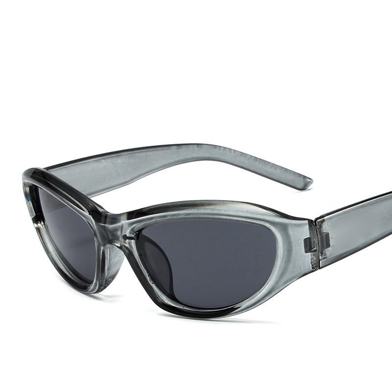 Популярные женские солнцезащитные очки в стиле панк, уникальные овальные солнцезащитные очки, мужские очки с зеркальными оттенками, красочные очки Y2K