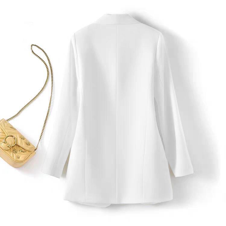 Женский блейзер в корейском стиле 2024: Модный британский повседневный костюмный набор для весны