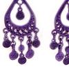 Les Trésors De Lily [L5106] — Дизайнерские серьги «Кармен» фиолетового цвета