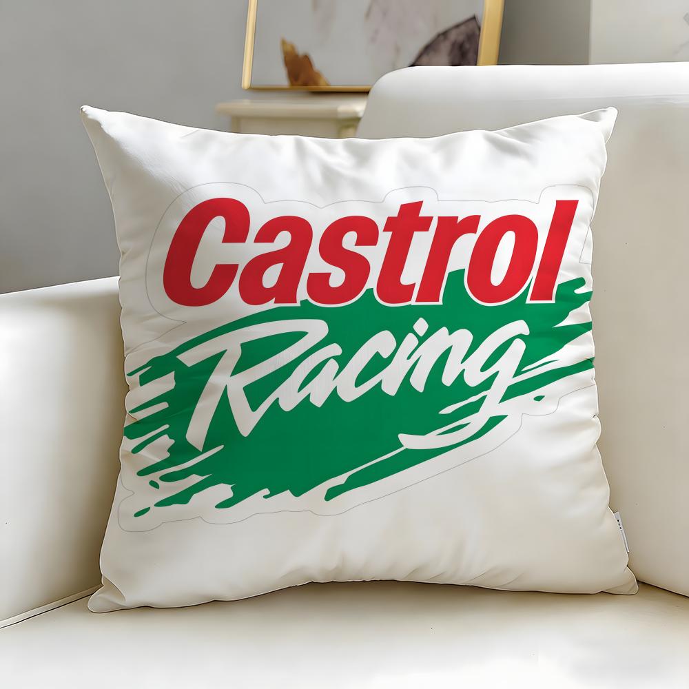 Классический бренд Castrol Подушка-чехол Мягкая Легко стираемая Наволочка Универсальная для Дивана Постели Путешествий и Офиса