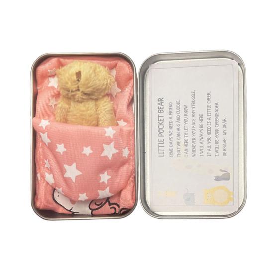 Plush Doll Personalized Gift Box Mini Stuffed Bear Set Soft Stress-Relief Companion for Teens Portable Cute Birthday Christmas Gift Comfort Security