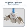 Разъем Keystone Cat6A Cat7 Cat7 Rj45 Stp Безинструментальный Тип Модульные Разъемы Адаптер Соединитель Для 22-26 Awg