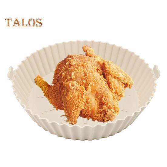 Silicone Bakeware Non Stick Microwave Good Flexibility Practical Round Design Fryer Silicone Bakeware Baking Tools