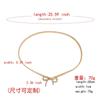 Y2k Thin Belt Silver Metal Waist Chain Sweet Elastic Bow Belt  Trouser Decoration
