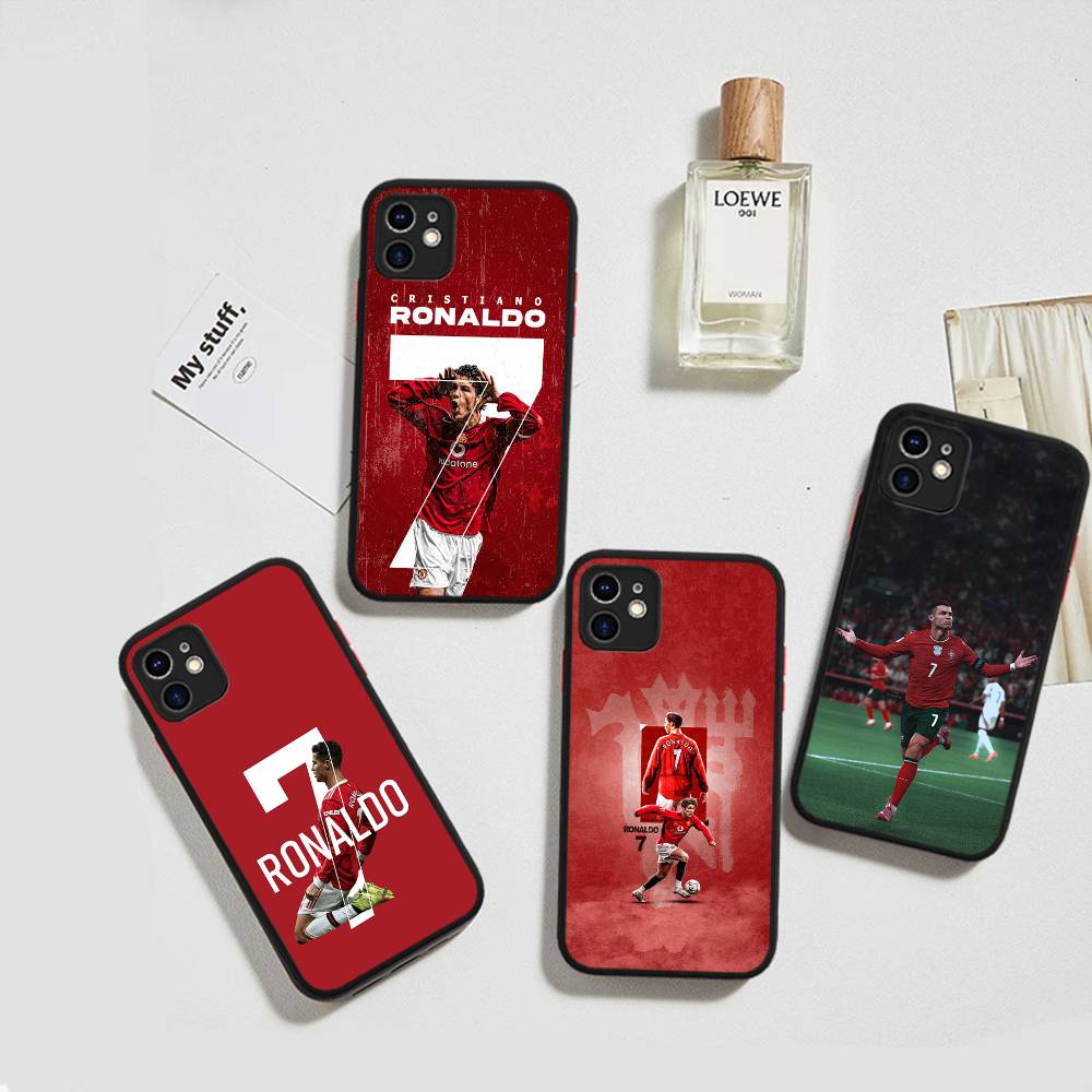 Известные Футболисты C-CR7 Для Силиконового Матового Чехла на Телефон Для iPhone 16 Pro Max 15 14 13 12 11 X XS MAX