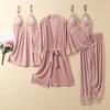 Velour Nightwear Warm Home Clothes New Winter Pajamas Suit Women Casual Nightgown Sexy Lace Trim Sleepwear Loungewear
