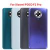 Стеклянная задняя панель для Xiaomi Poco F2 Pro, панель аккумулятора, задняя дверь корпуса с объективом камеры