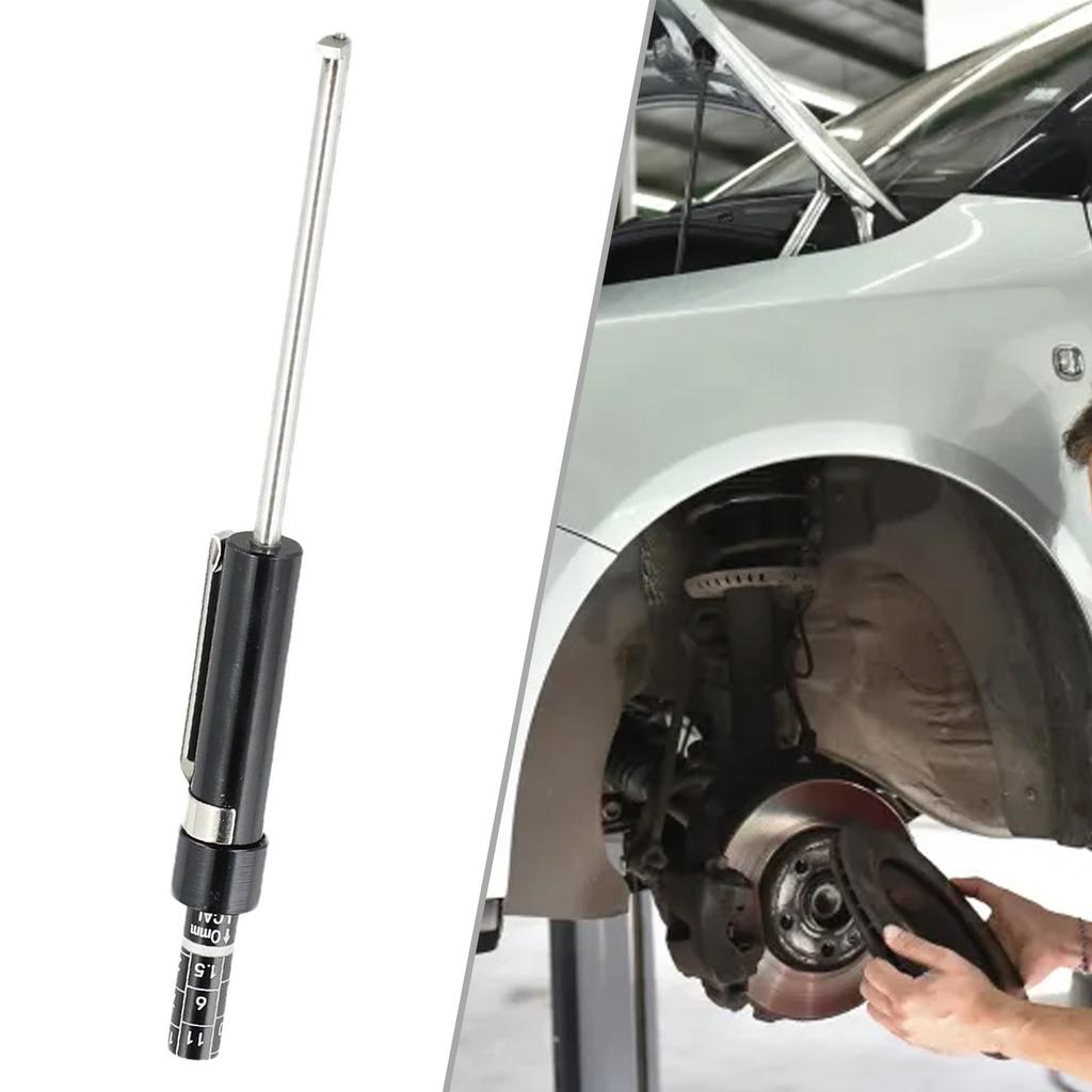 Прочный для измерения толщины тормозных колодок без снятия колеса. Безопасность вождения. Необходимый инструмент для технического обслуживания автомобиля.