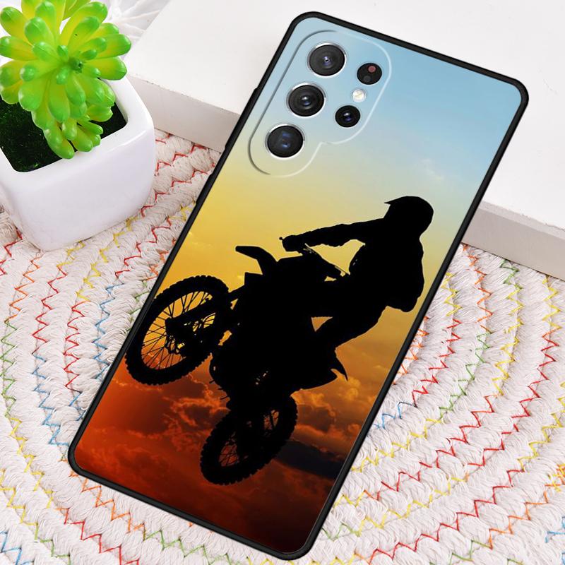 Чехол для телефона Samsung Galaxy note 10 pro S26 Ultra S23 S24 FE S25 S21 S22 PLUS с рисунком Dirt MX Bike Motocross, противоударный