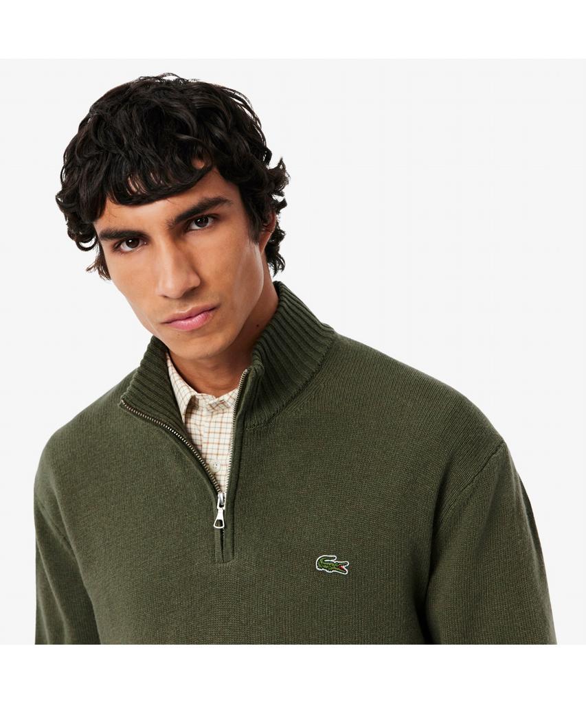 Мужской шерстяной свитер Lacoste с молнией до середины Ah3052-55N E9F