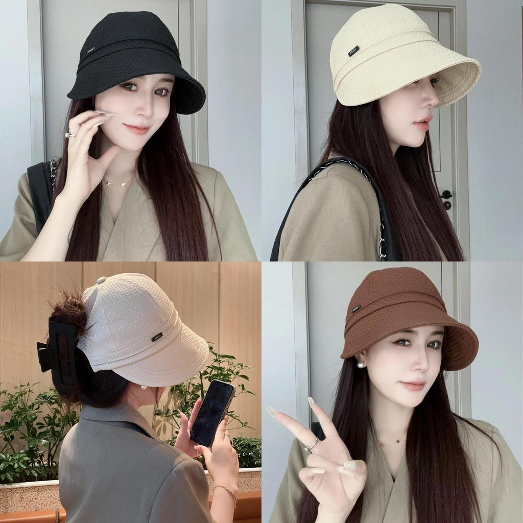 Polyester Women Uv Protection Sun Hat With Wide Brim For Spring Summer Outdoors