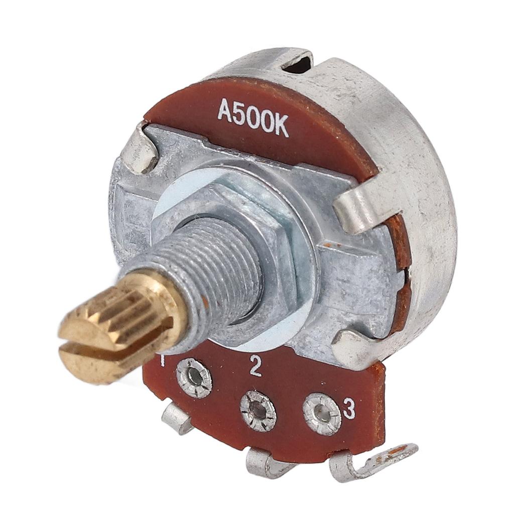 Мини-гитарный потенциометр 500K, объем звука, конусный горшок, металлические бас-гитары, запасные части