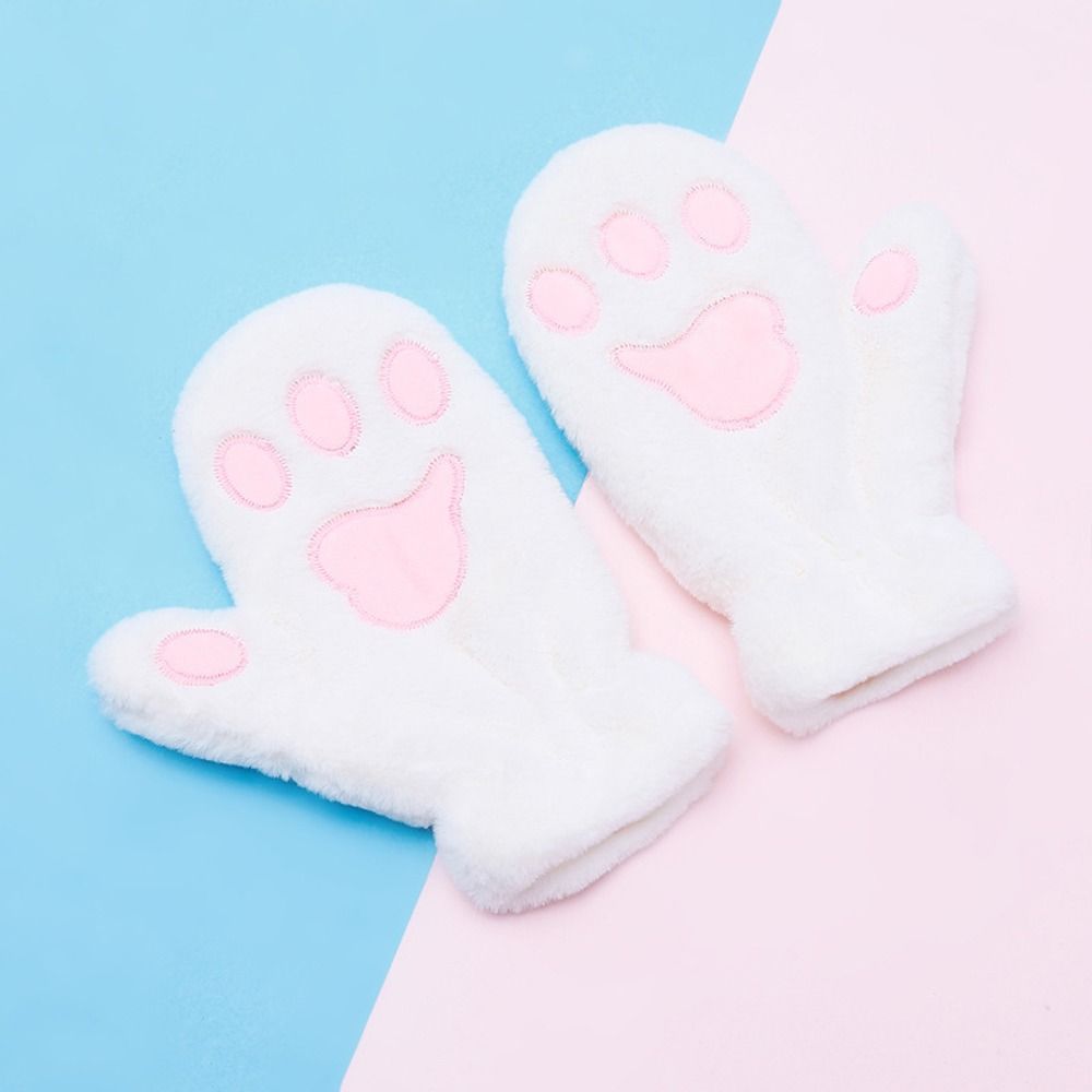 Осенние Пушистые Ветрозащитные Медвежья Лапа Зимние Лапы Варежки Аниме Косплей Перчатки Кошачьи Когти Перчатки Плюшевые