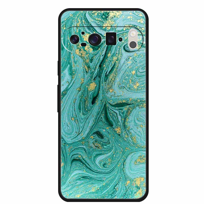 For Google Pixel 10 Pro Case Vivid Graceful Premium Marble TPU Soft Silicone Phone Cases Impact Chic Mineral-Finish Para Cover