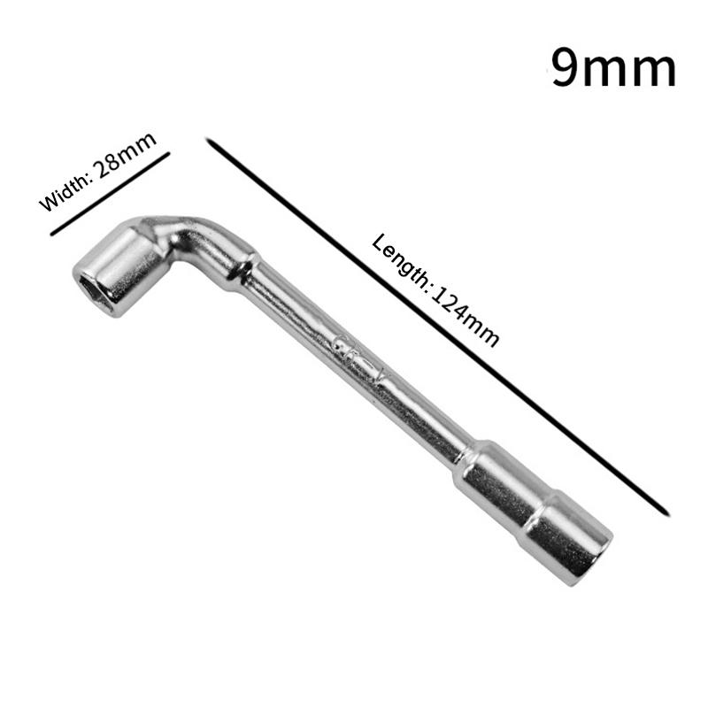 Инструменты для оборудования Зеркальный перфорированный Г-образный торцевой ключ с 7-образной фрезерной головкой Ручной трубный ключ