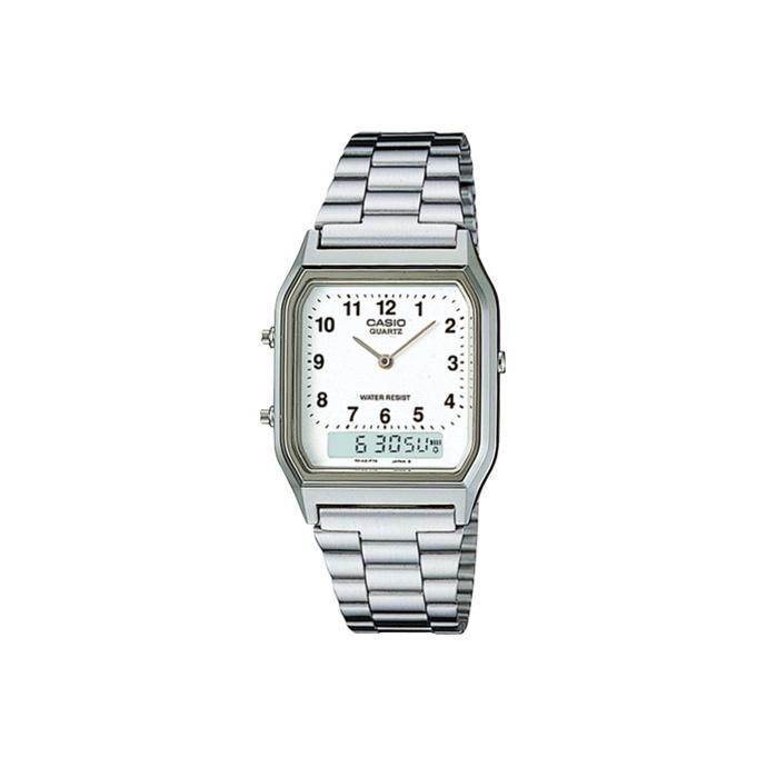 Casio Мужские СМОТРЯТ White AQ-230A-7B AQ-230A-7B