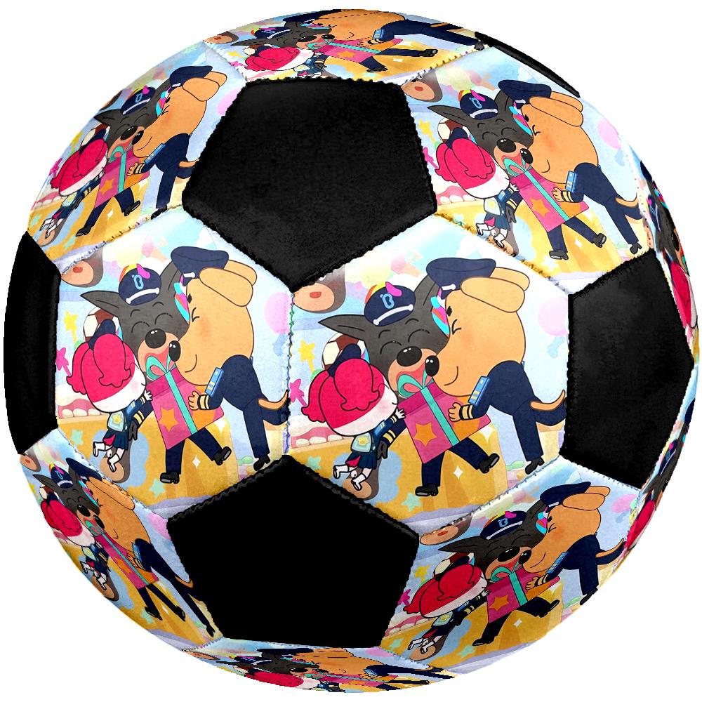 Sheriff Labrador Theme Size 5 Soccer Ball, Suitable for Both Indoor and Outdoor Matches, a Gift Suitable for Everyone.