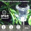 12/6pcs Solar Outdoor Lights,Waterproof Stainless Steel Solar Stake Lights for Pathway Garden Yard Path Walkway Driveway Lawn Decor
