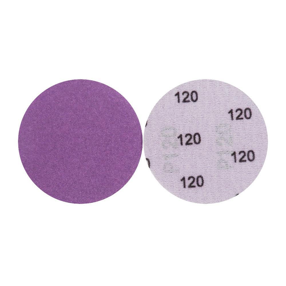3" 75 мм фиолетовая самоклеящаяся флокированная наждачная бумага для полировки автомобильной краски