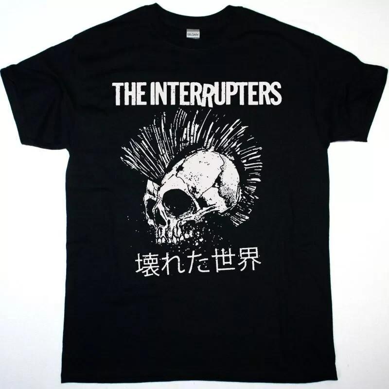 THE INTERRUPTERS BROKEN WORLD НОВАЯ ЧЕРНАЯ ФУТБОЛКА Унисекс Футболка