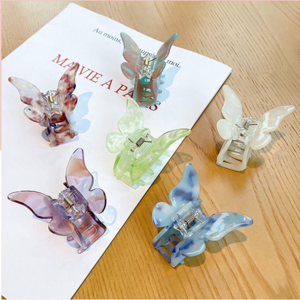 Модная заколка для волос в виде бабочки, фея, элегантная заколка для волос в виде акулы для девочек
