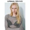 UR 2025 Spring Women's Textured Short Knit Sweater