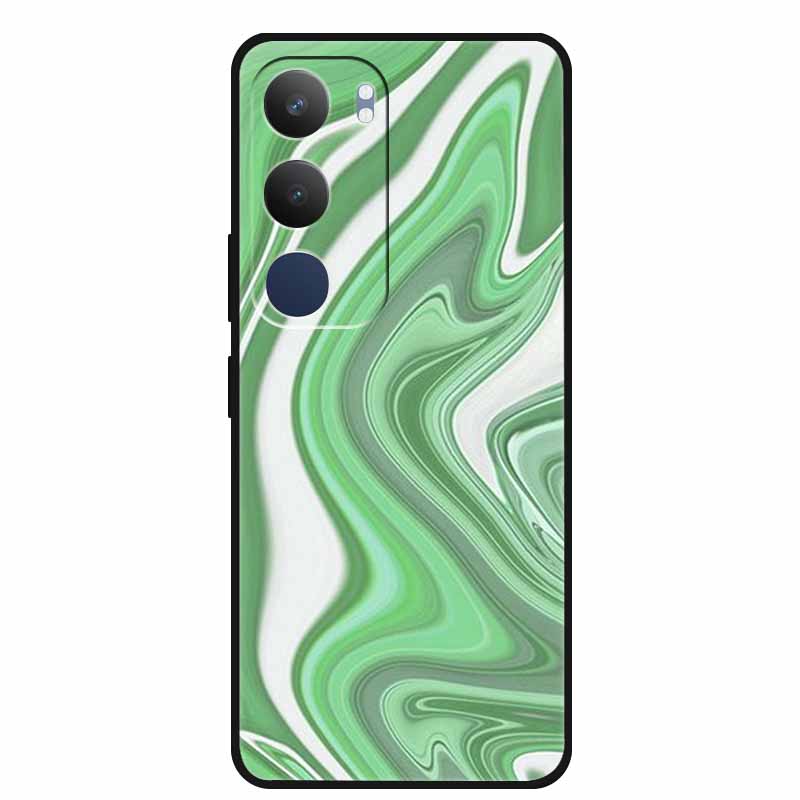 For Vivo Y29 5G Case TPU Bumper Vivo Y 29 V2420 Marble Silicone Soft Phone Case for Vivo Y29 5G Color Blocking Shockproof Coque