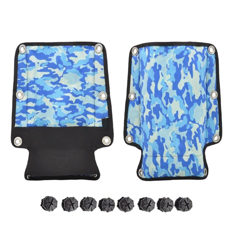 Heavy Duty Nylons Diving Harness Back Plate Pad Scubas Diving Backplate Pad Professional Soft Diving Back Cushions