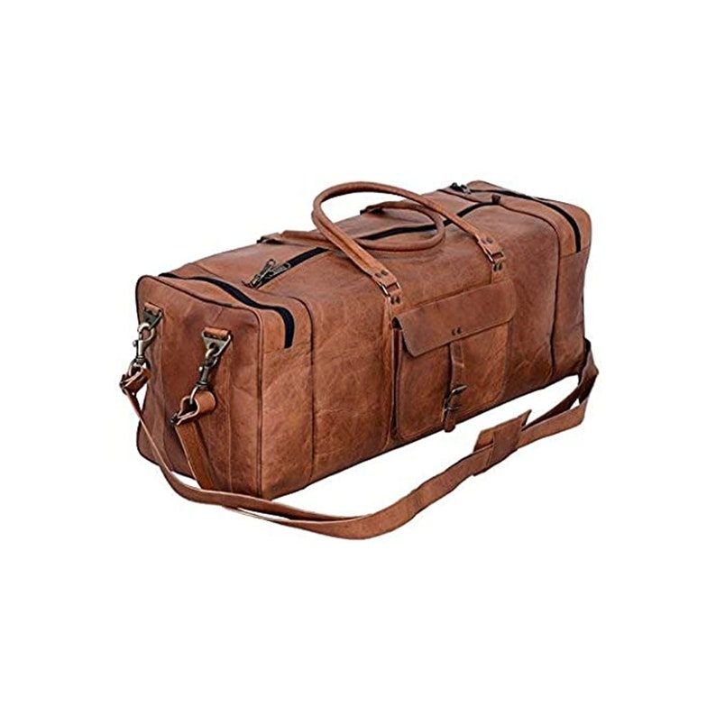 Leather Duffel Bags Leather Overnight Bags, Leather Travel Bags, Leather Travel Luggage, Leather Luggage Bags For Men and Women