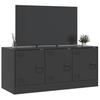 TV Cabinet Black 99 x 39 x 44 cm Steel