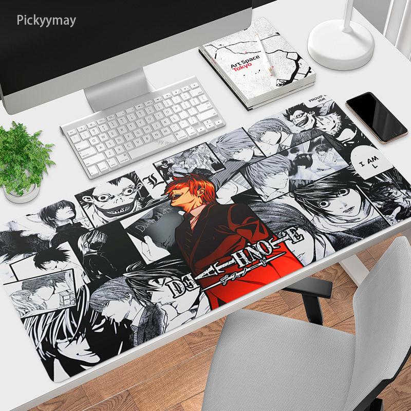 Мм XXL игровой коврик для мыши Death Note большой резиновый геймерский настольный ковер аниме компьютерный коврик для мыши ПК клавиатура настольные игровые коврики