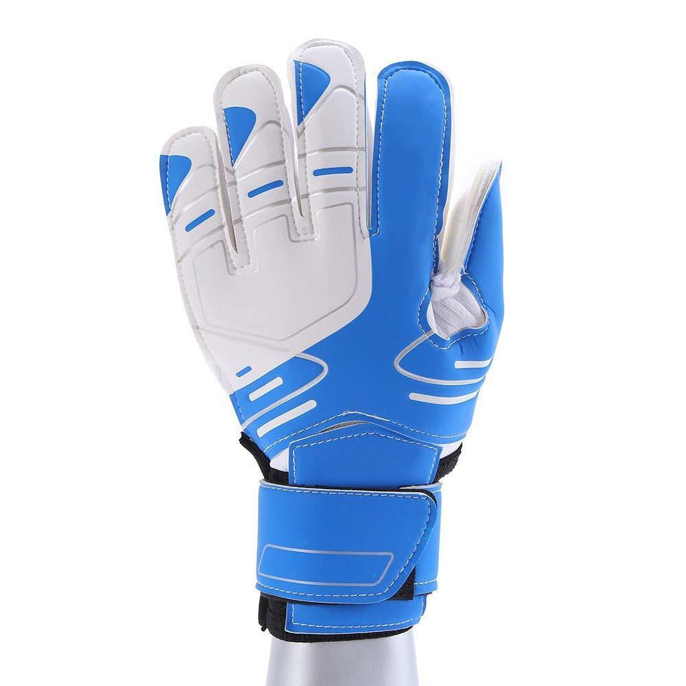 2pcs PU & Latex Material Soccer Goalkeeper Gloves Black Color Match Gloves Soccer Match Play