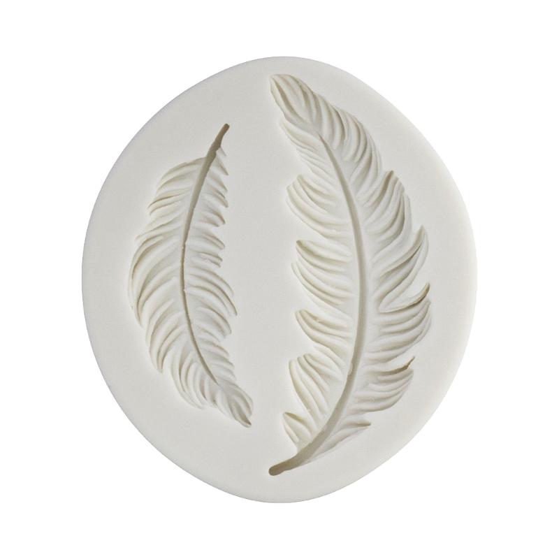 Feather Texture Silicone Mold Chocolate Cake Mold Vegetable Candy Dessert Mold