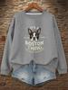 Boston Terrier Quirky 250g Women's Sweatshirts