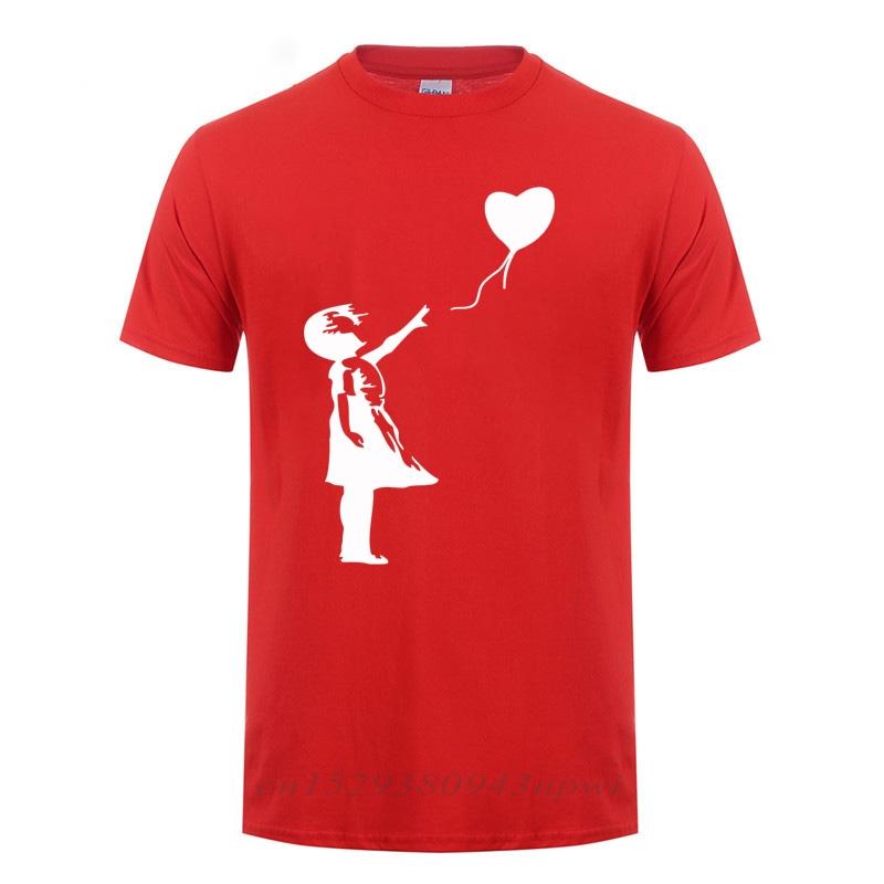 Floating Balloon Guys Banksy Theres Always Hope Fashion T Shirt For Unisex Male Short Sleeve O Neck Cotton Casual T-Shirt Tshirt