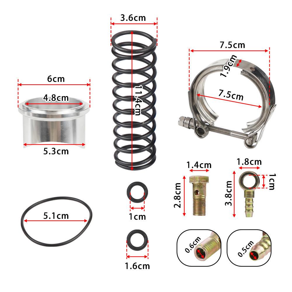 Air Intake Turbocharge Pipe Kit 50MM Pressure Relief Valve For BMW N54 E82 E88 E90 E92 135i 335i Car Engine Parts